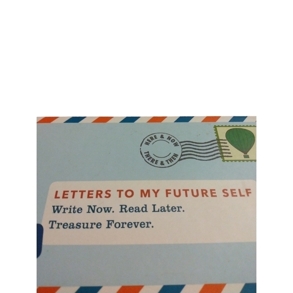 Letters to Self Journal Chronicle Book Hardcover Unique Reflective Postage Theme - Picture 3 of 12